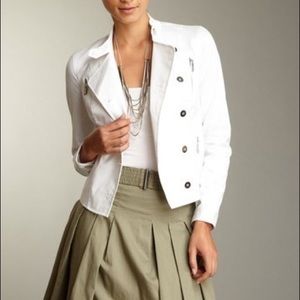 White Debbie Shuchat Jacket w/ silver hardware